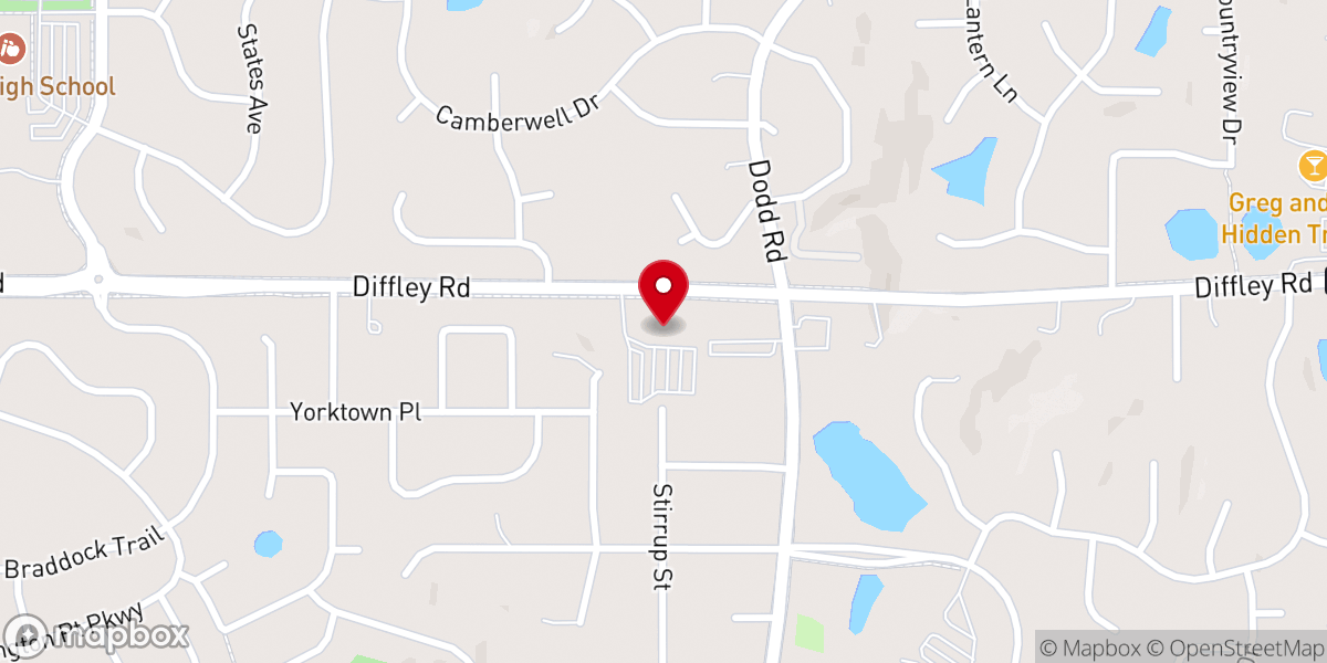 Map showing location of Fullness of Christ Ethiopian church MN