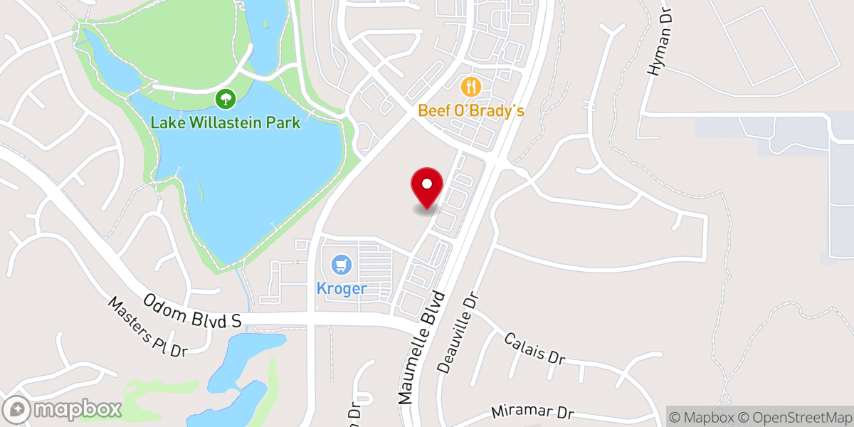Map showing location of Trinity Grove Missionary Baptist Church