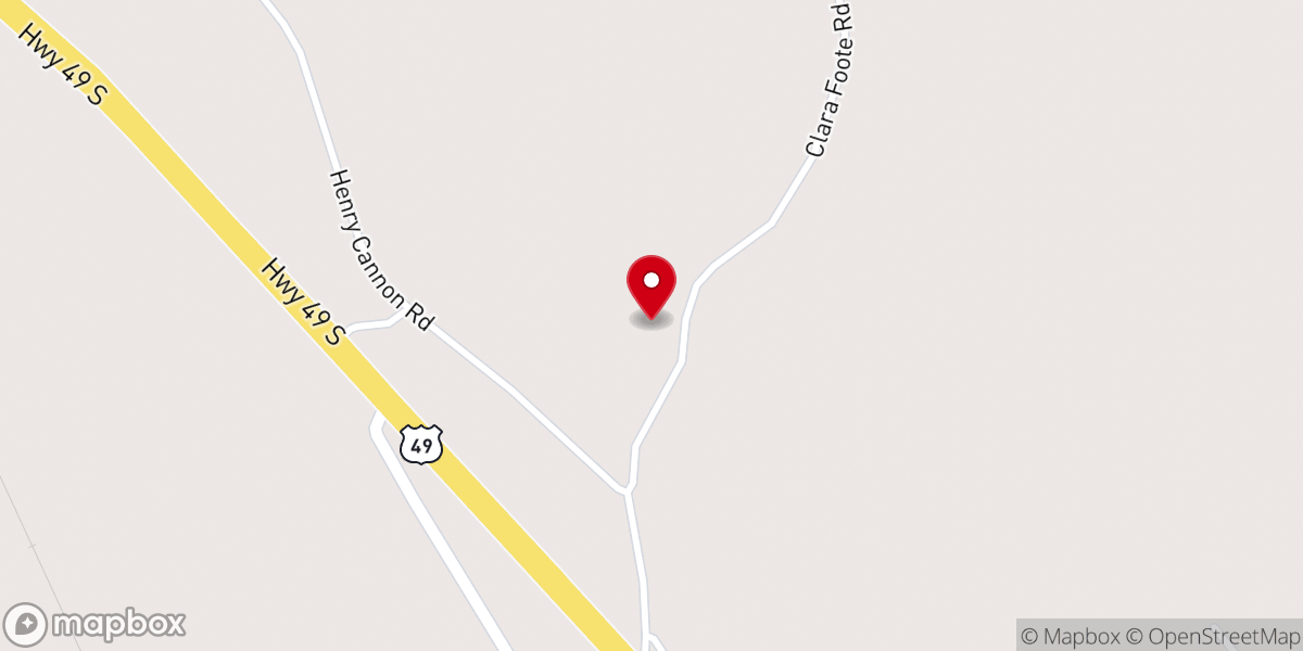 Map showing location of Taylor Hill Church