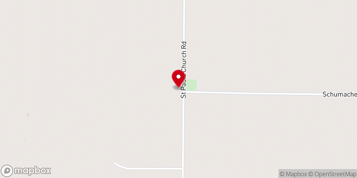 Map showing location of St Paul's Lutheran Church