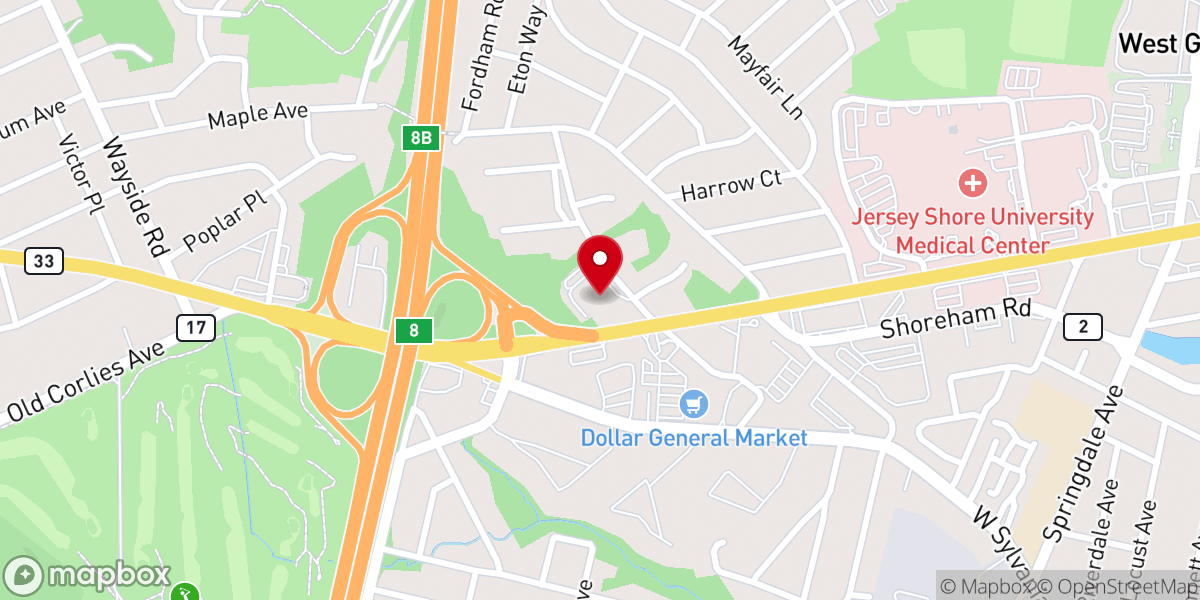 Map showing location of West Grove United Methodist Church