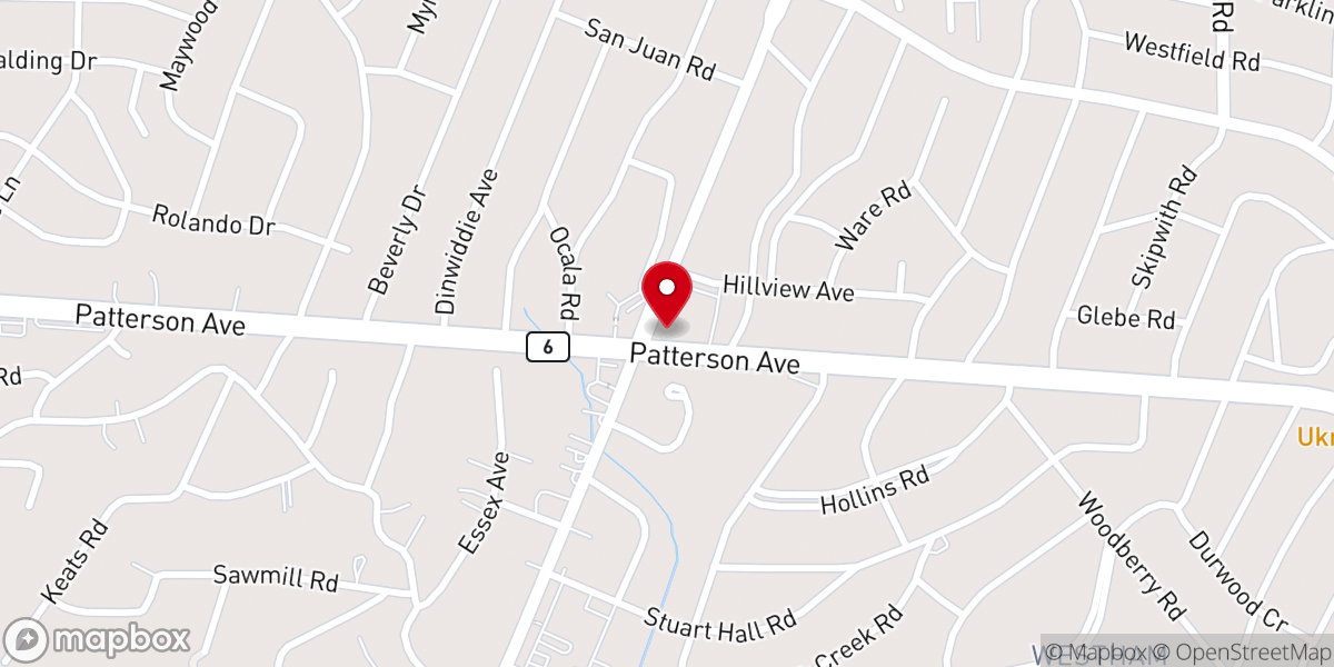 Map showing location of St Matthews Episcopal Church