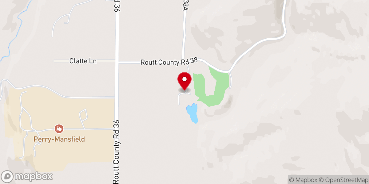 Map showing location of Euzoa Bible Church