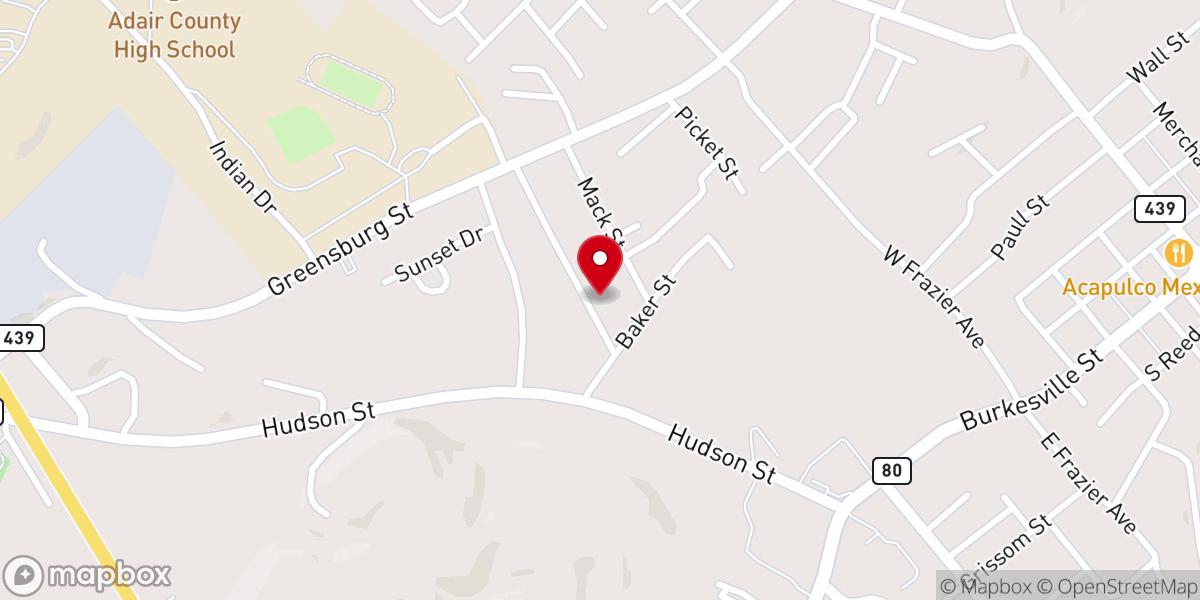 Map showing location of Columbia Church of God