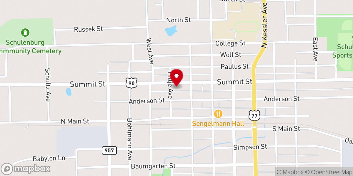 Map showing location of St Paul's Presbyterian Church