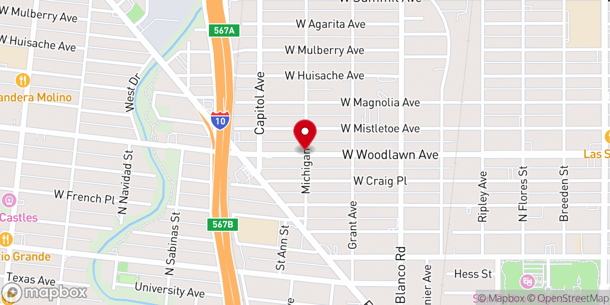 Map showing location of Beacon Hill Presbyterian Church