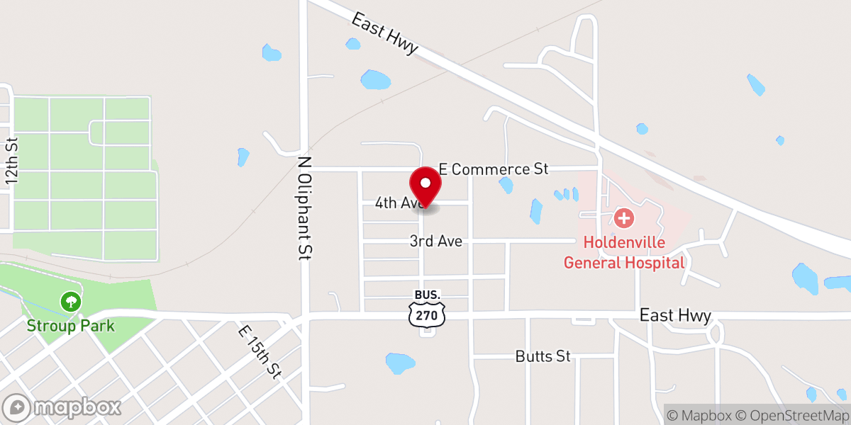 Map showing location of Penn West Baptist Church