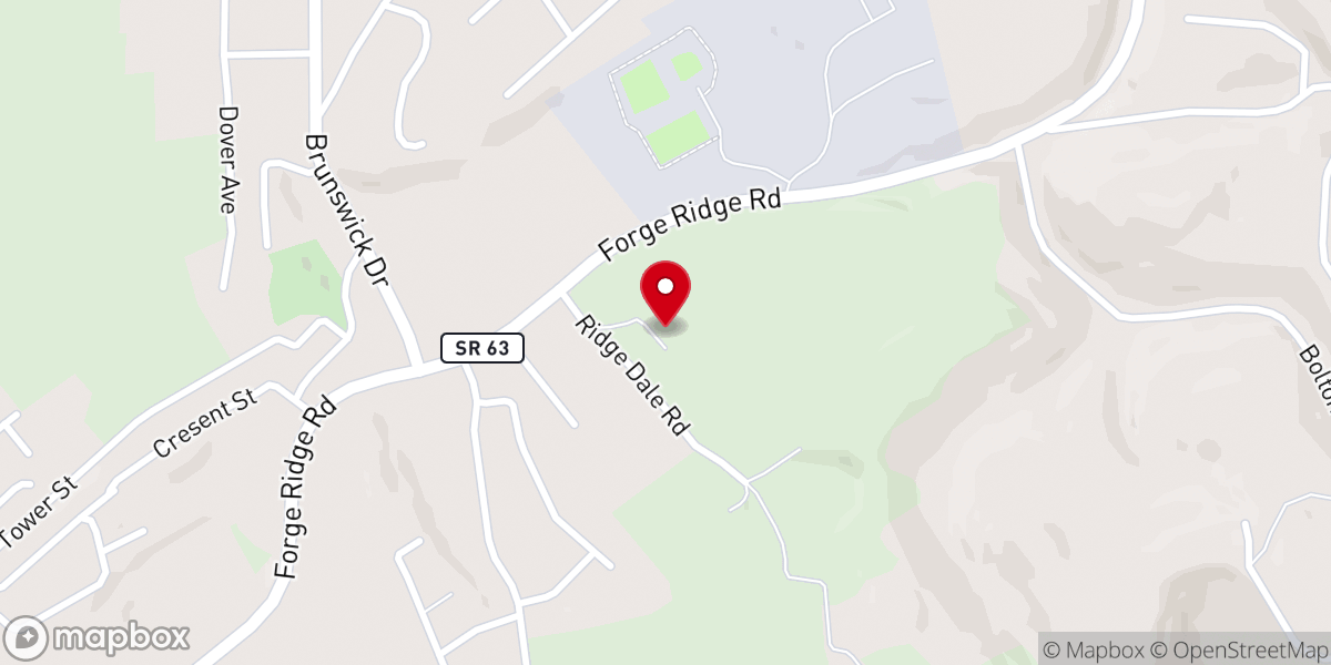 Map showing location of Eagles Rock Missionary Baptist