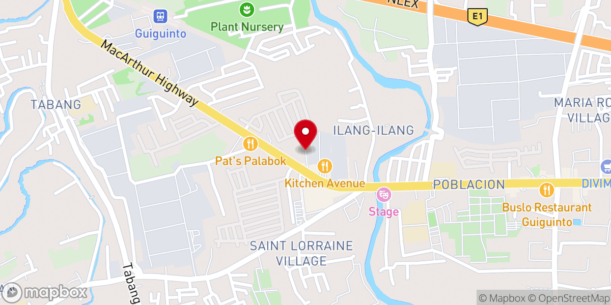 Map showing location of Christian Bible Baptist Church - Guiguinto Bulacan
