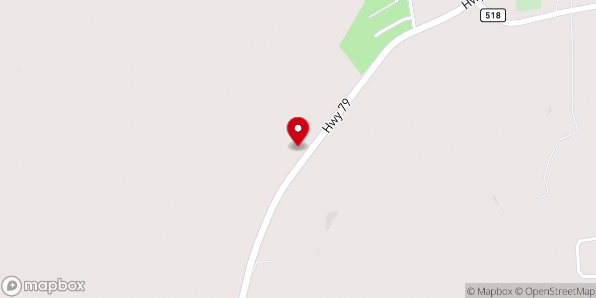 Map showing location of Parkway Baptist Church