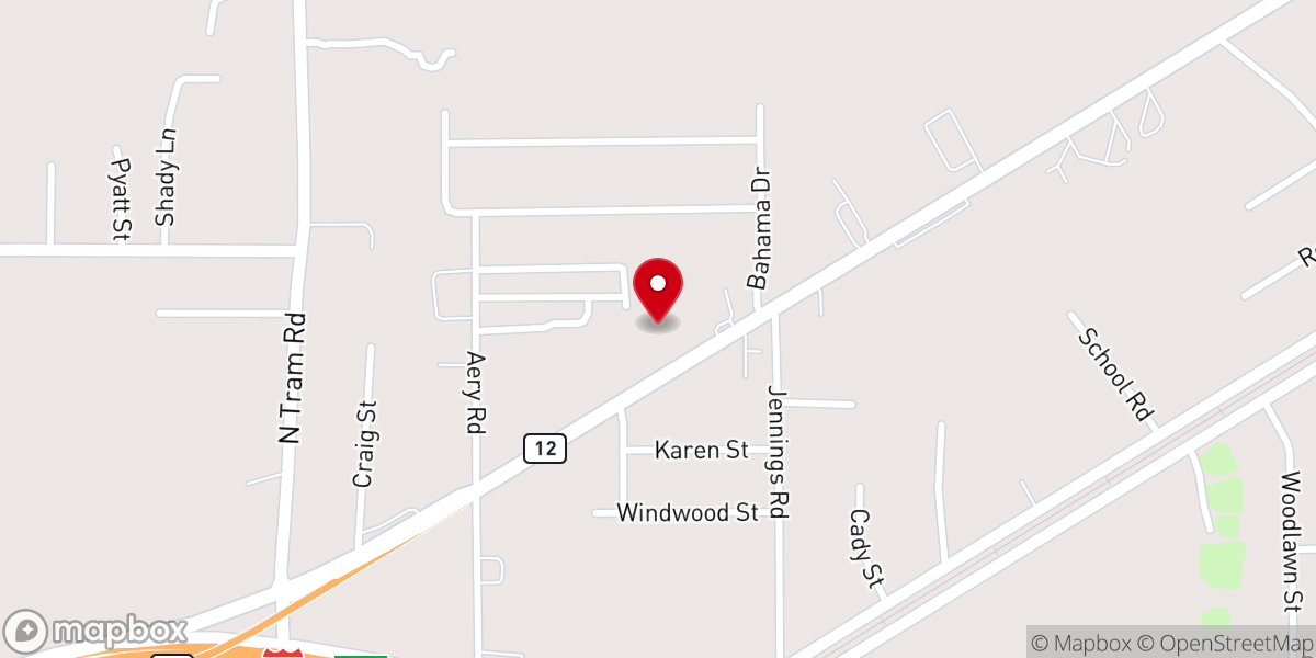 Map showing location of Faith Tabernacle Pentecostal Church