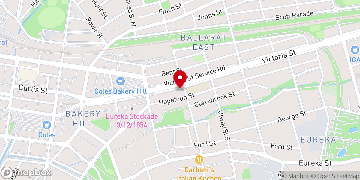 Map showing location of St Alipius Parish