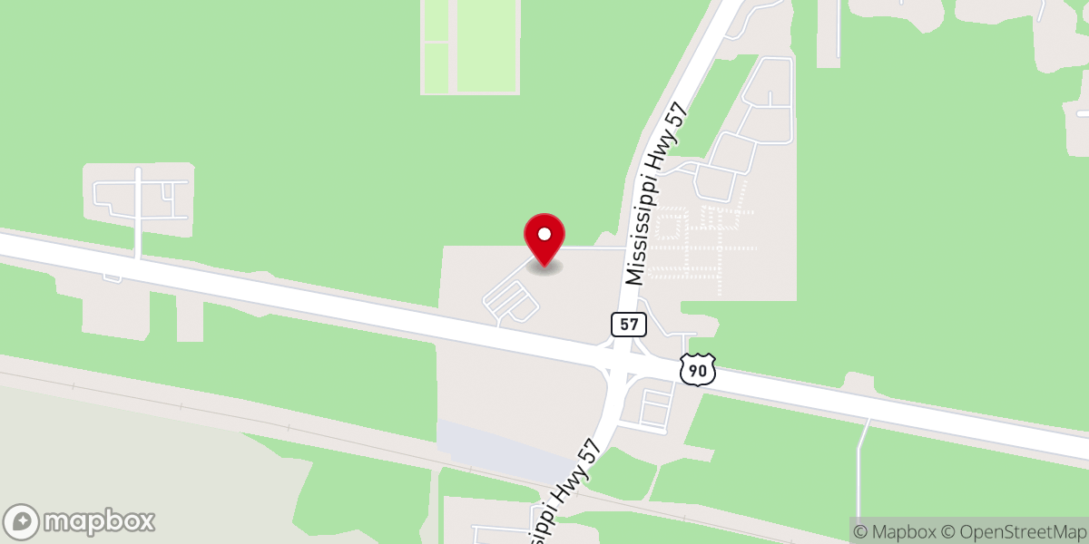 Map showing location of St. Paul Ocean Springs - East Campus