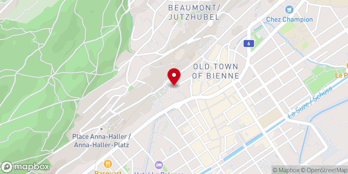 Map showing location of Hotel Restaurant Villa Lindenegg