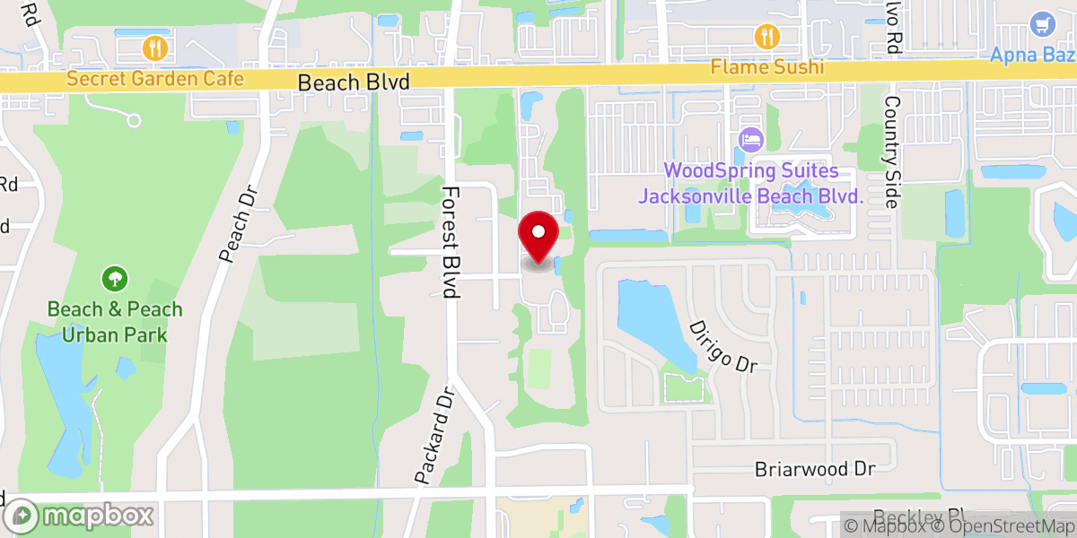 Map showing location of Blessed Trinity Catholic School