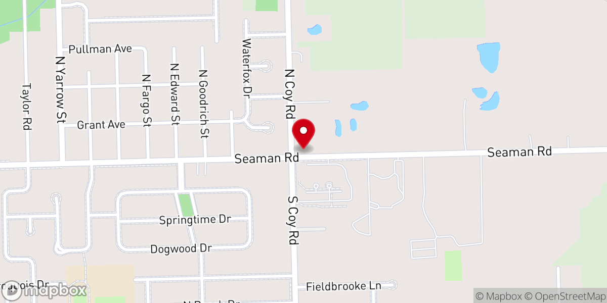 Map showing location of Neighborhood Free Will Baptist Church
