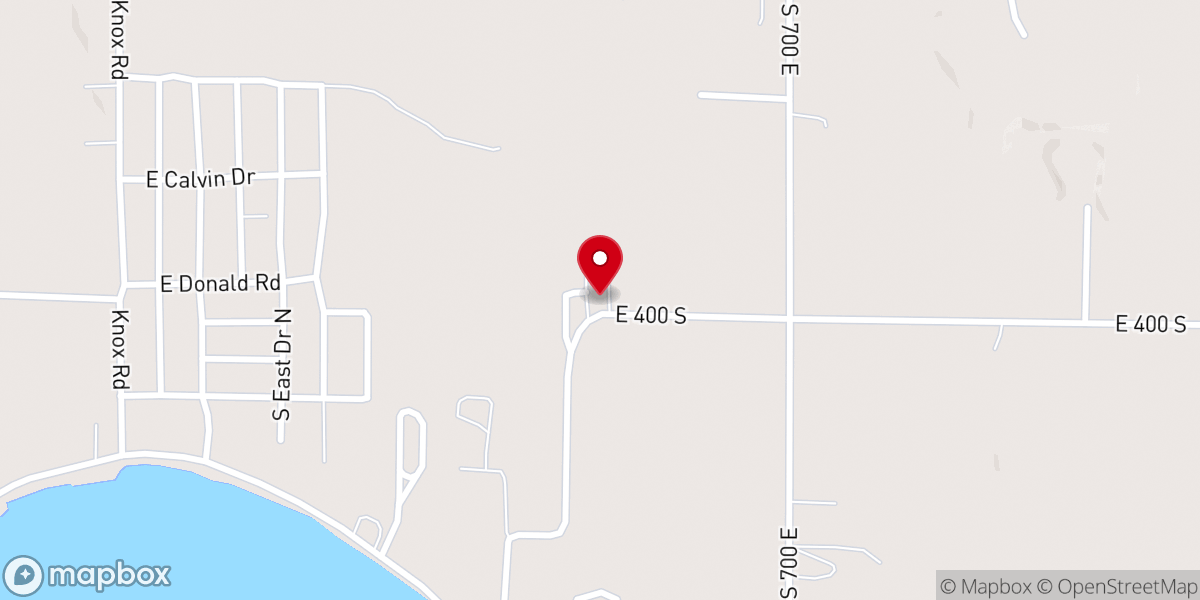 Map showing location of Bass Lake Church