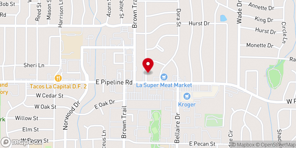 Map showing location of Iglesia Vida Nueva