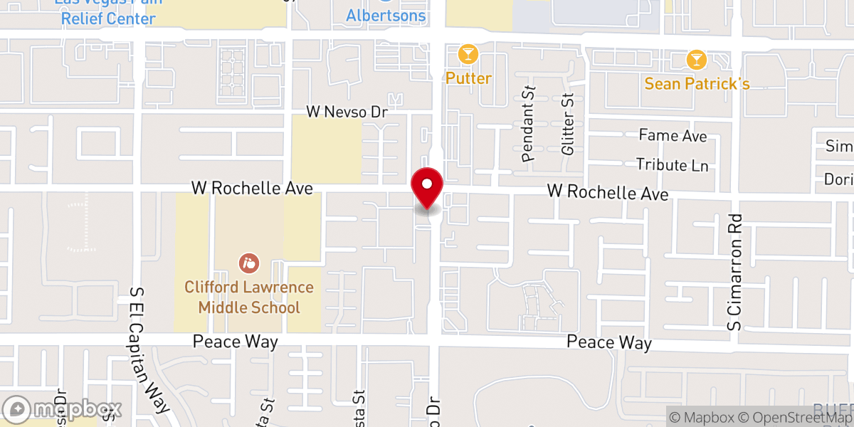 Map showing location of Southwest Baptist Church