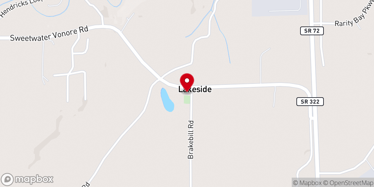 Map showing location of Saint Paul's Lutheran Church