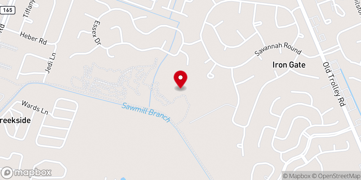 Map showing location of Christ Temple of Summerville Independent United Pentecostal