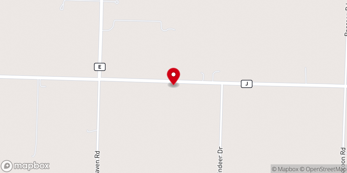Map showing location of West Union Church of Christ