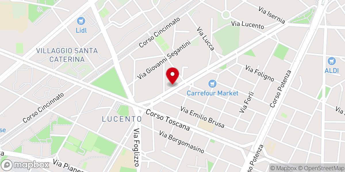 Map showing location of ADI-ME.IV Tempio Canaan Torino