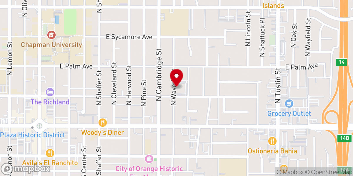 Map showing location of Calvary Chapel Old Towne