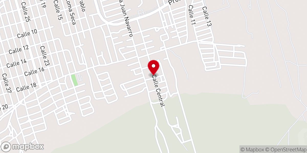 Map showing location of Iglesia Aposento Alto CONIC