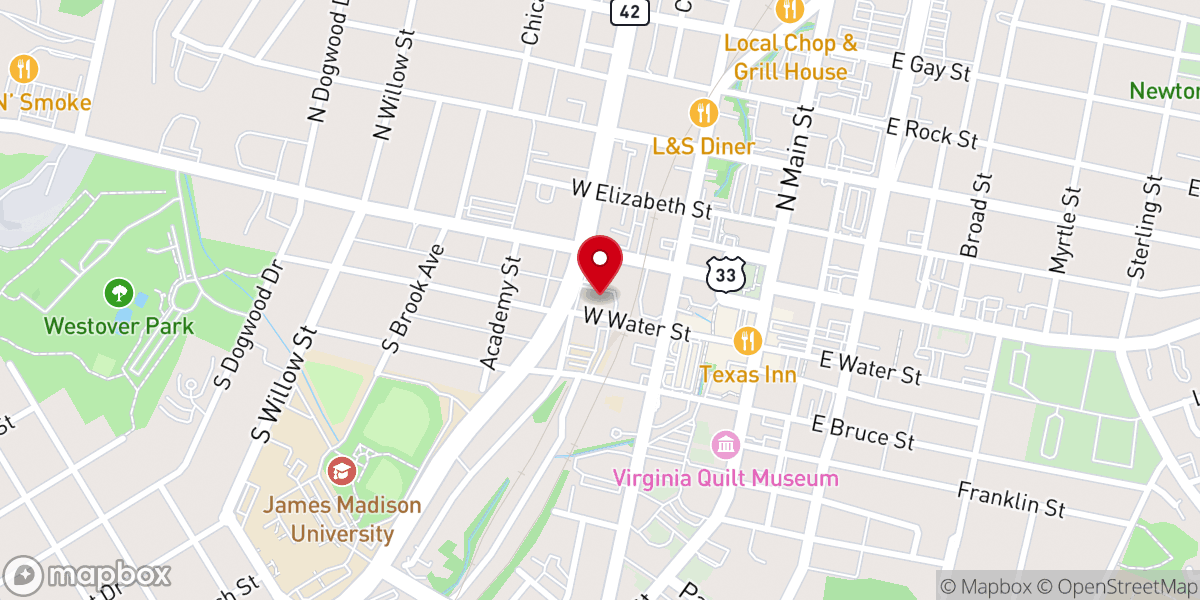 Map showing location of Community Mennonite Church