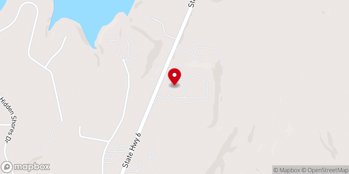 Map showing location of Lake Cisco Christian Camp
