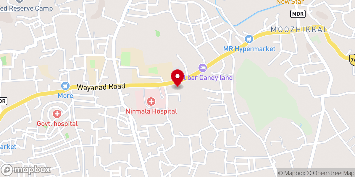 Map showing location of Holy Redeemer Latin Church