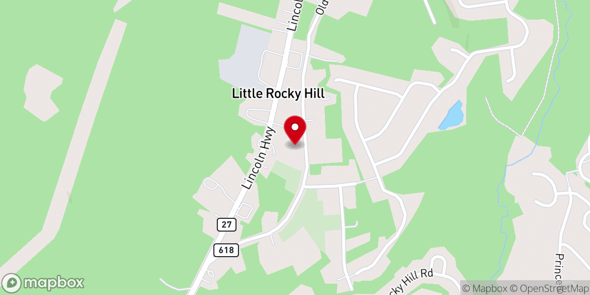 Map showing location of Mt Zion Ame Church