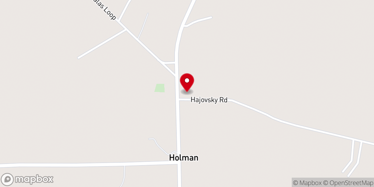 Map showing location of Holman Parish Hall