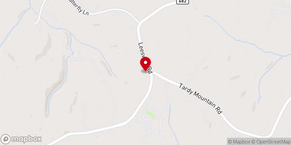 Map showing location of Shiloh Church