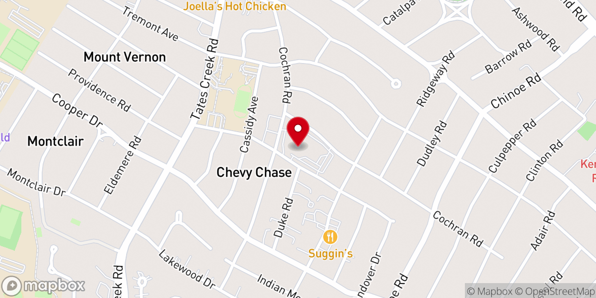 Map showing location of Christ the King Extended Day