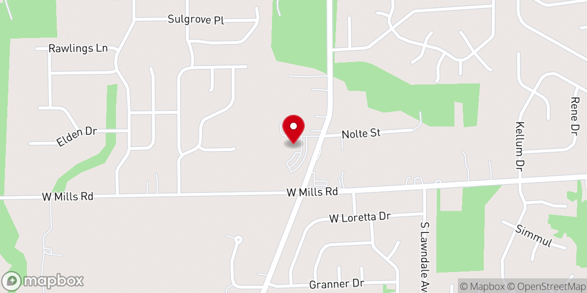 Map showing location of St. Ann Catholic Church