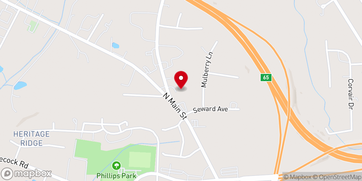 Map showing location of Saint Michael Lutheran Church