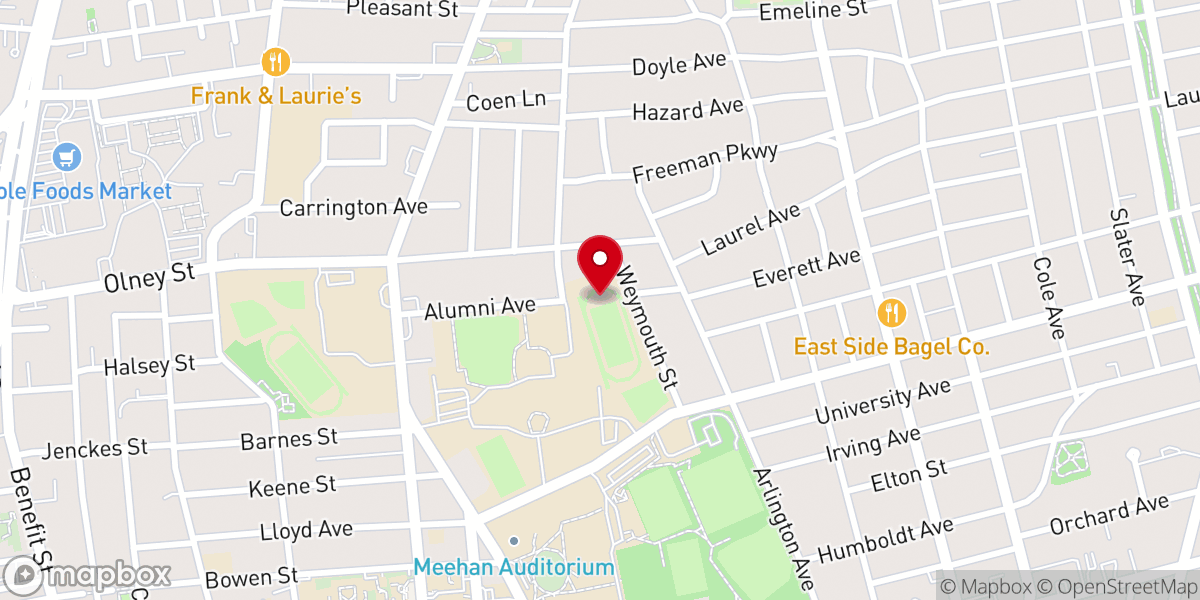 Map showing location of Congregation Shaarei Tefilla