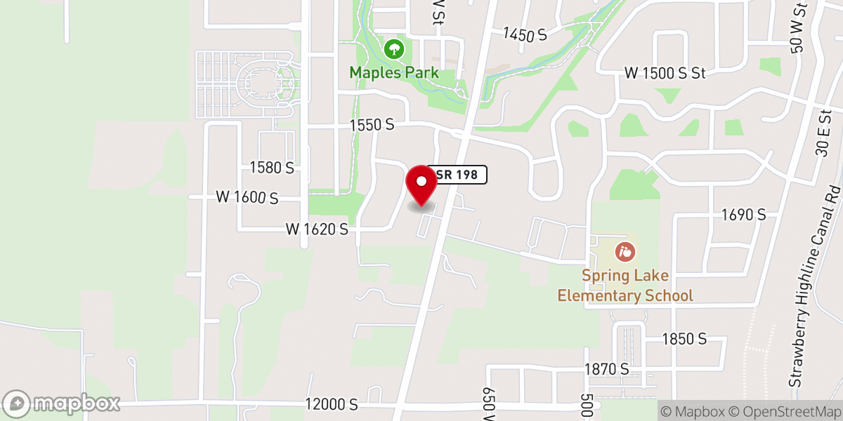Map showing location of Orchard Hills Bible Church