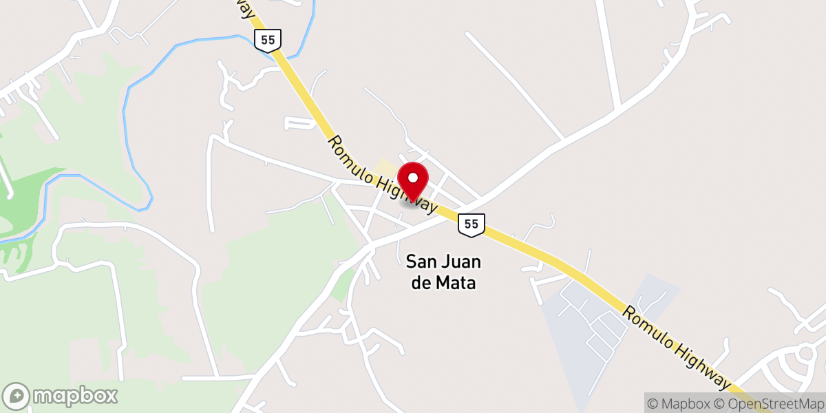Map showing location of San Juan De Matha Catholic Chapel