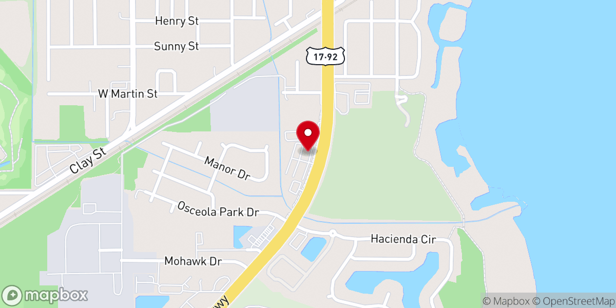 Map showing location of Pentecostal Tabernacle