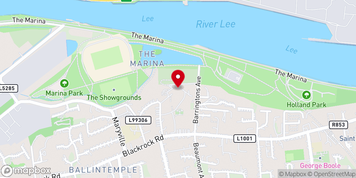 Map showing location of Ardfoyle Convent