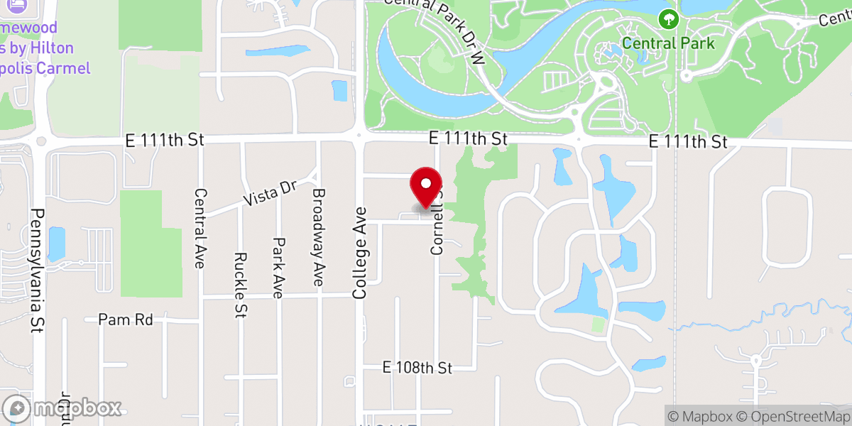 Map showing location of Saint Mary and Saint Mark Coptic Orthodox Church