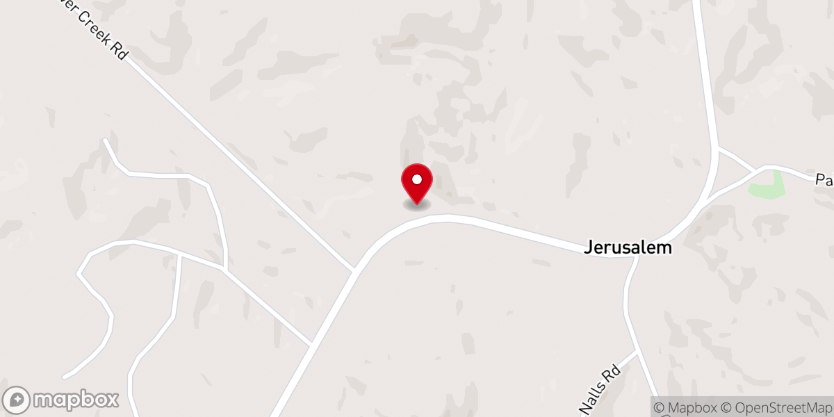 Map showing location of Pilgrims Rest Baptist Church