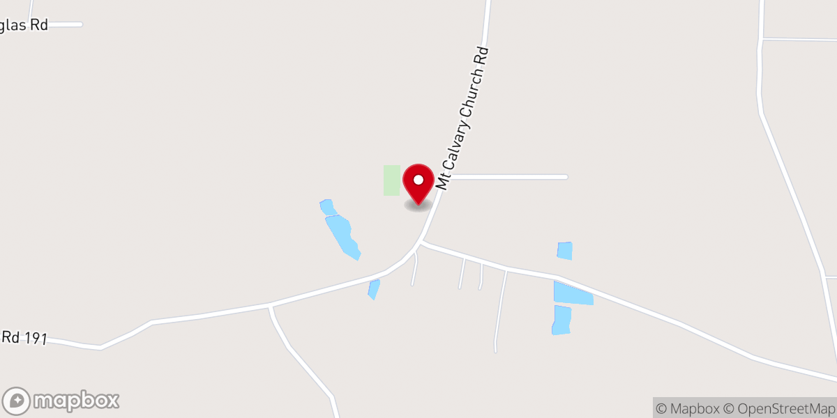 Map showing location of Mt Calvary Baptist Church
