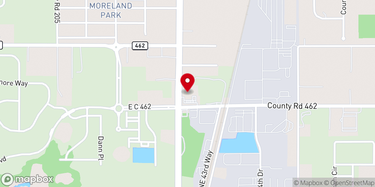 Map showing location of Faith Presbyterian Church