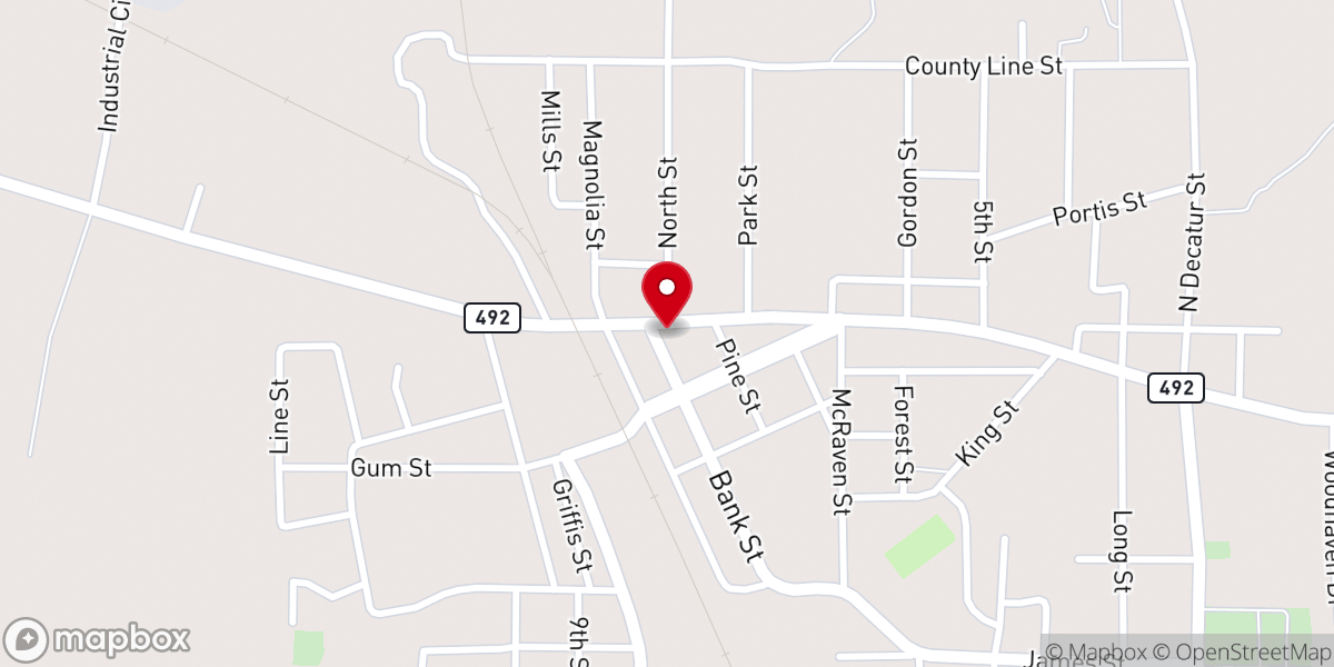 Map showing location of Union Chamber of Commerce