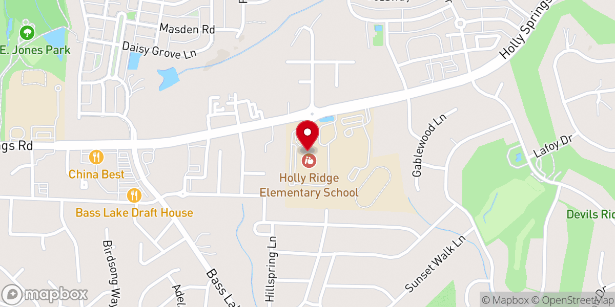 Map showing location of Discover Church NC
