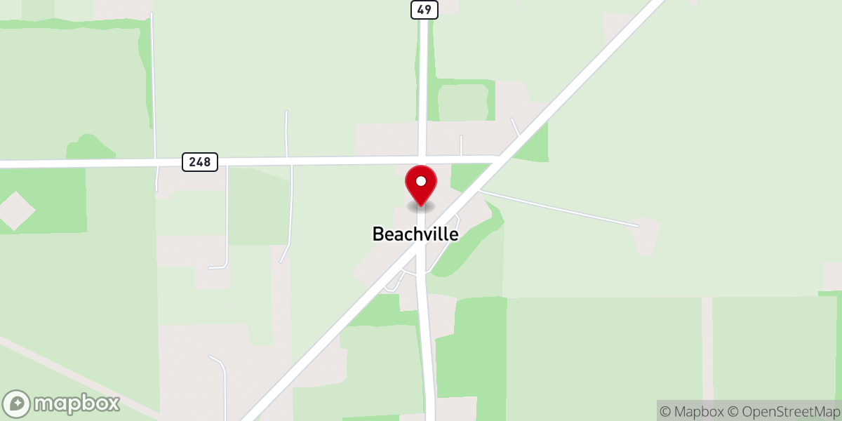 Map showing location of Advent Christian Church